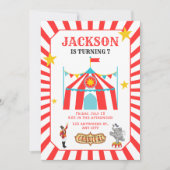 カーニバル回路誕生日招待状 招待状 (正面)