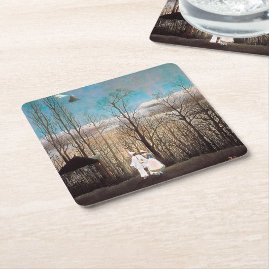 カーニバル夕べルソー スクエアペーパーコースター (アングル)