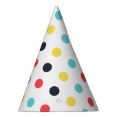 カーニバル大カラフル型水玉模様誕生日 パーティーハット (右)