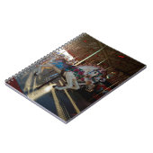 カーニバル州フェアメリーゴーラウンド回転木馬馬 ノートブック (左側)