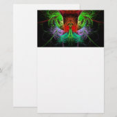 カーニバル抽象芸術アート文房具 便箋 (正面/裏面)