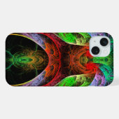 カーニバル抽象芸術芸術 iPhoneケース (裏面横)