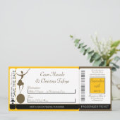 カーニバル搭乗券結婚式招待状 招待状 (スタンド正面)