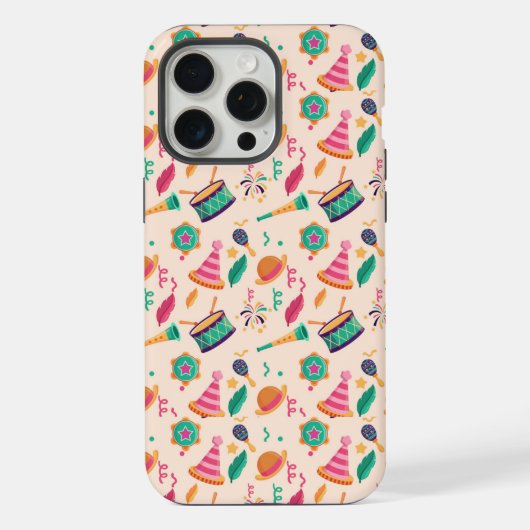 カーニバル柄 iPhoneケース (裏面)