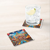 カーニバル紙コースター スクエアペーパーコースター (インサイチュ)