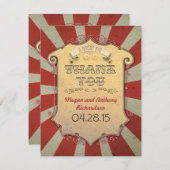 カーニバル結婚サンキューカード サンキューカード (正面/裏面)