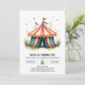 カーニバル編集可能魔法回路誕生日 招待状 (スタンド正面)