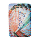 カーニバル観覧車フォトスクリプト楽しむ引用文 バスマット (正面縦)