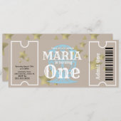 カーニバル観覧車誕生日チケットパーティー 招待状 (正面/裏面)