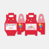 カーニバル誕生日パーティーの好意ボックス フェイバーボックス (折り畳みなし)