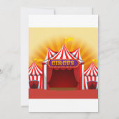 カーニバル誕生日パーティーサンキューカード サンキューカード (裏面)