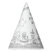 カーニバル誕生日パーティー – カラーユア独自のパーティー帽子 パーティーハット (左)