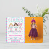 カーニバル誕生日フォト招待状 招待状 (スタンド正面)