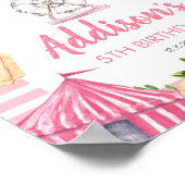 カーニバル誕生日ポスト、サーカスウェルカムサイン ポスター (角)