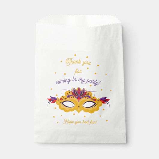 カーニバル誕生日会ありがとう フェイバーバッグ (正面)