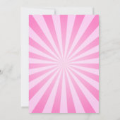 カーニバル誕生日招待状サーカスガール誕生日 招待状 (裏面)