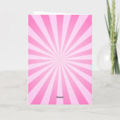 カーニバル誕生日招待状、サーカスガール誕生日 招待状 (裏面)