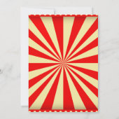 カーニバル誕生日招待状, サーカス誕生日招待状 招待状 (裏面)