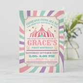 カーニバル誕生日招待状 招待状 (スタンド正面)