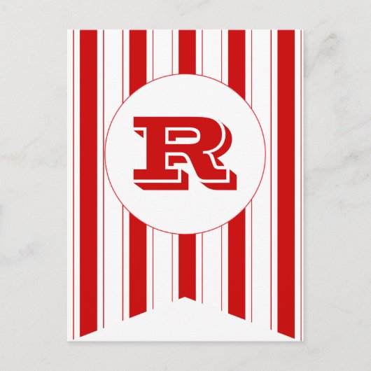カーニバル赤パーティーフラグのバンティングバナーポストカード ポストカード (正面)
