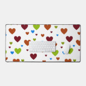 カーニバル踊りハート1 デスクマット (キーボード&マウス)