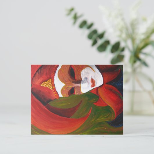 「カーニバル」アクリル絵を描ズ – はがき (スタンド正面)