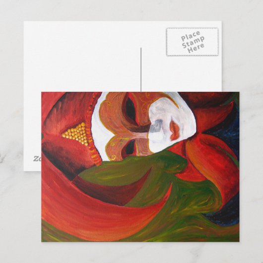 「カーニバル」アクリル絵を描ズ – はがき (正面/裏面)