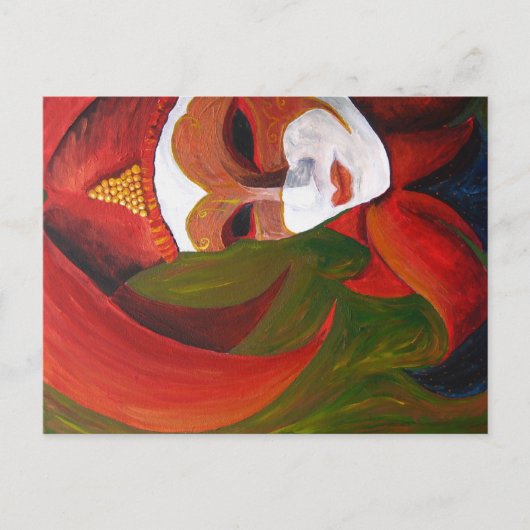 「カーニバル」アクリル絵を描ズ – はがき (正面)