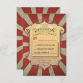 カーニバル ウェディング RSVP (正面/裏面)