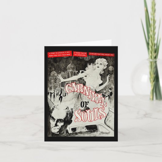 カーニバル・オブ・ソウル・ハロウィーン・モンスターポスターホラー カード (正面)