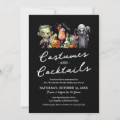 カーニバル＆カクテル 大人のハロウィンパーティー 招待状 (正面)