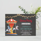 カーニバル・カルーセル誕生日パーティー 招待状 (スタンド正面)