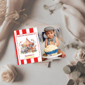 カーニバル サーカス ショー & 動物たちのお誕生日会 サンキューカード