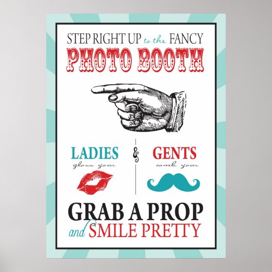 カーニバル サーカス 誕生日 L の写真ブース看板 ポスター (正面)