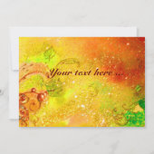 カーニバル・ダンス、鮮やかなピンクと青と黄色のスパークル (裏面)