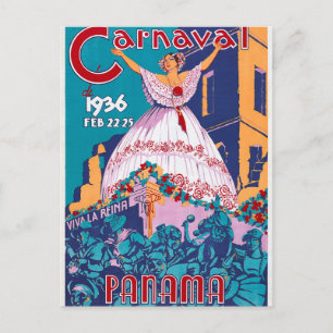 カーニバル・デ1936年2月22-25日,パナマ ポストカード