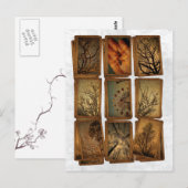 カーニバル、トンボ、木 ポストカード (正面/裏面)