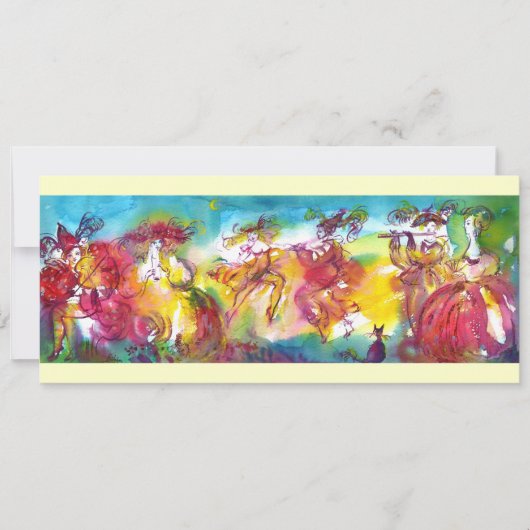 カーニバル・ナイトのクリーム 招待状 (正面)