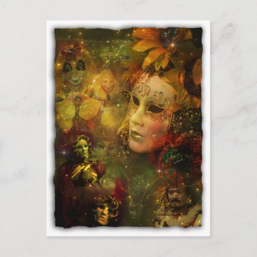 カーニバル – ニューオーリンズマルディグラススプレンドール ポストカード (正面)