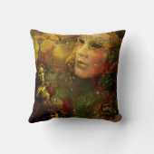 カーニバル-ニュー・オーリンズの謝肉祭の素晴らしさ クッション (裏面)