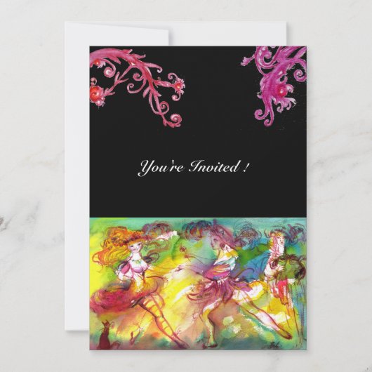 カーニバル・バレエ / ヴェネツィアンの仮面舞踏会, ダンスミュージック 招待状 (正面)