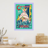 カーニバル～パナマ～ヴィンテージ旅行ポスター ポスター (キッチン)