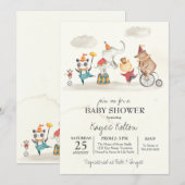 カーニバル ベビーシャワー, ヴィンテージ カーニバル 招待状 (正面/裏面)