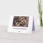 カーニバル・マスクのコンフェッティのグリーティングカード カード (裏面)