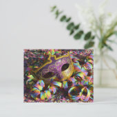 カーニバル・マスクのコンフェッティ・ポストカード ポストカード (スタンド正面)