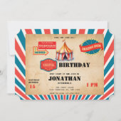 カーニバル |子供の誕生日招待状 招待状 (正面)