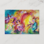 カーニバル/演劇，ダンスと音楽 名刺 (裏面)