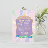 カーニバル-遊園地-パステル-誕生日-招待状 招待状 (スタンド正面)