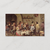 カーニバル: 「Le Roi Boit」、1690年(銅の油) 名刺 (裏面)