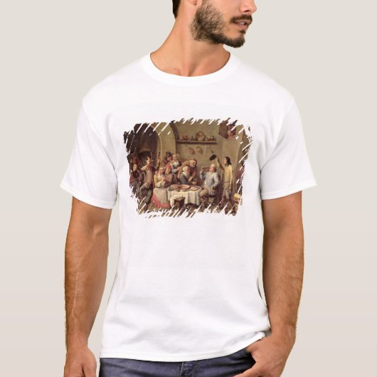 カーニバル: 「Le Roi Boit」、1690年(銅の油) Tシャツ (正面)